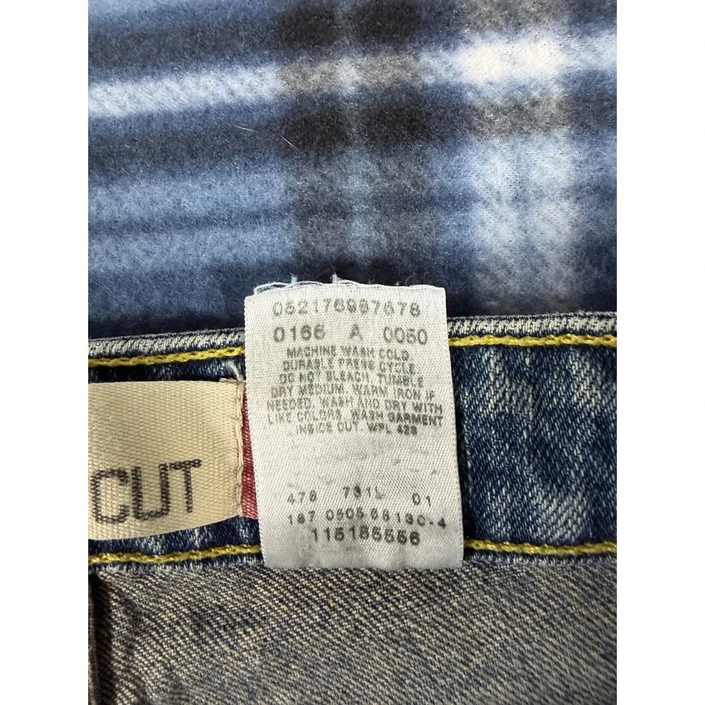 Levis 518 Superlow Boot Cut Jeans Medium Wash Blue Denim Womens 1M 518-0166